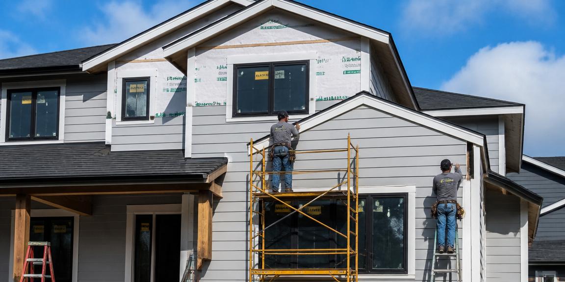 Professional siding replacement installation by J & A Exteriors